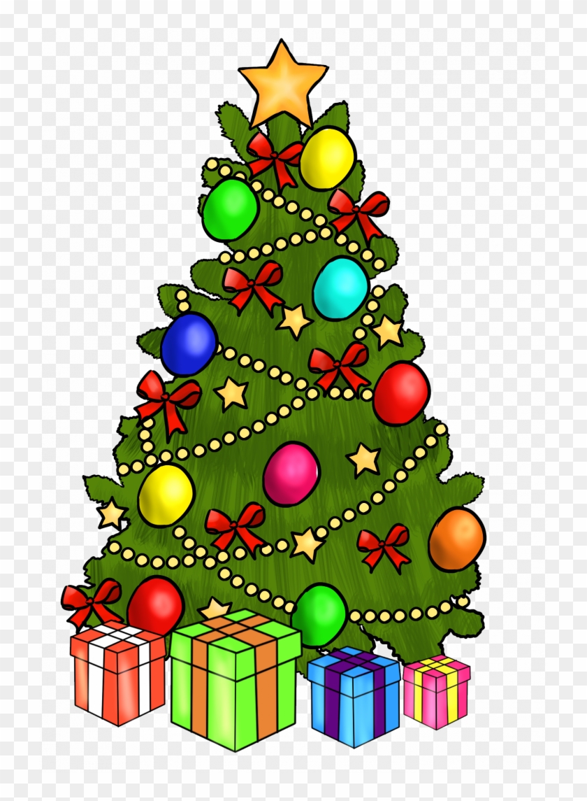 Christmas ~ Merry Christmas And Happy New Year Clipart - Christmas Tree Clip Art With Presents #372993