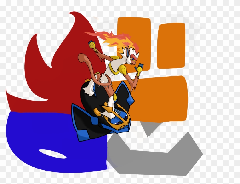 Emblem Of The Surfing Infernape By 123ale5 - Emblem Of The Surfing Infernape By 123ale5 #373109