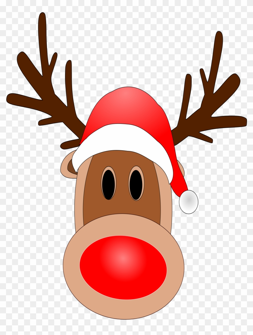 Rudolph Santa Claus Clip Art - Rudolph Santa Claus Clip Art #373147