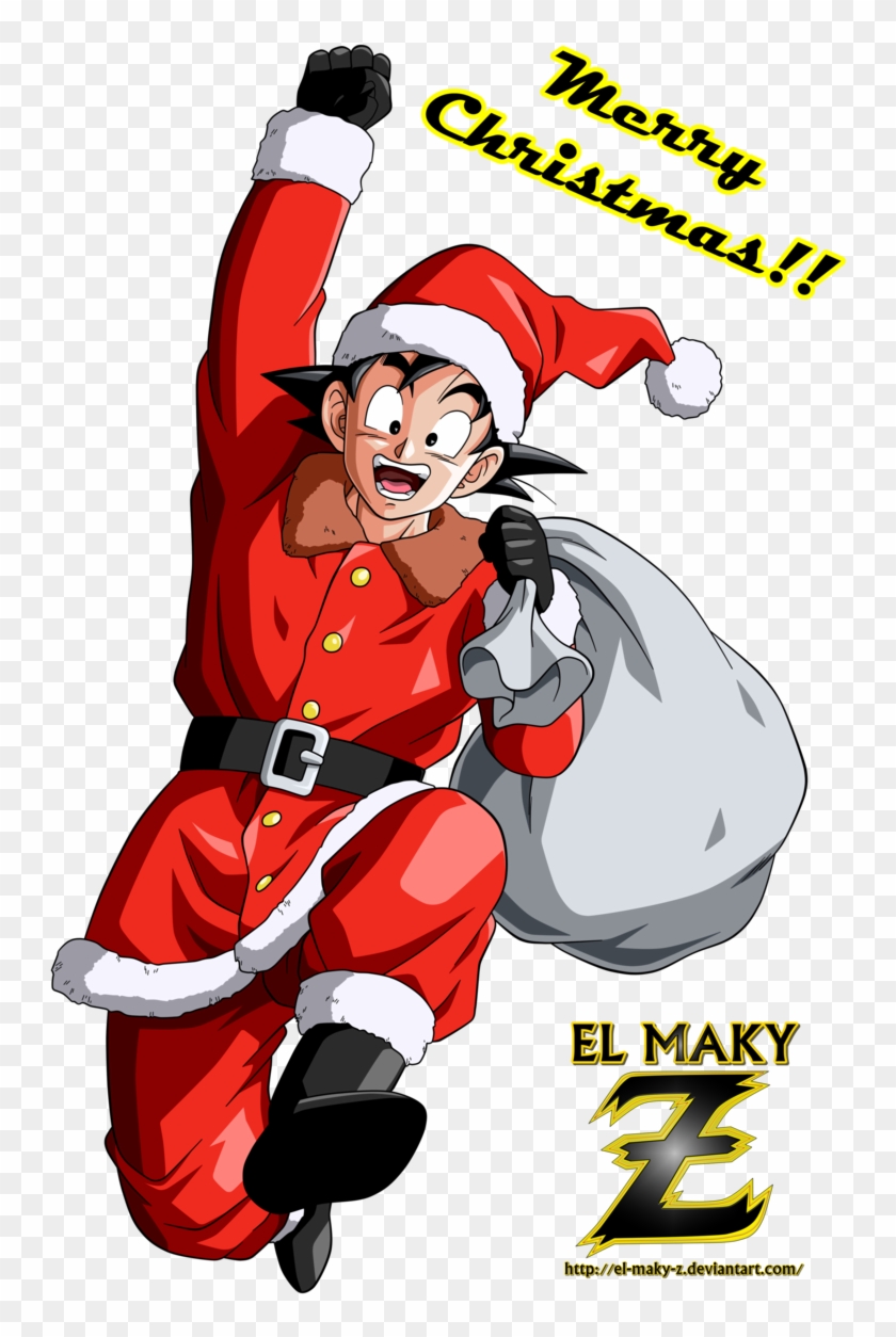 Merry Christmas By El Maky Z - Goku Christmas Png #373105