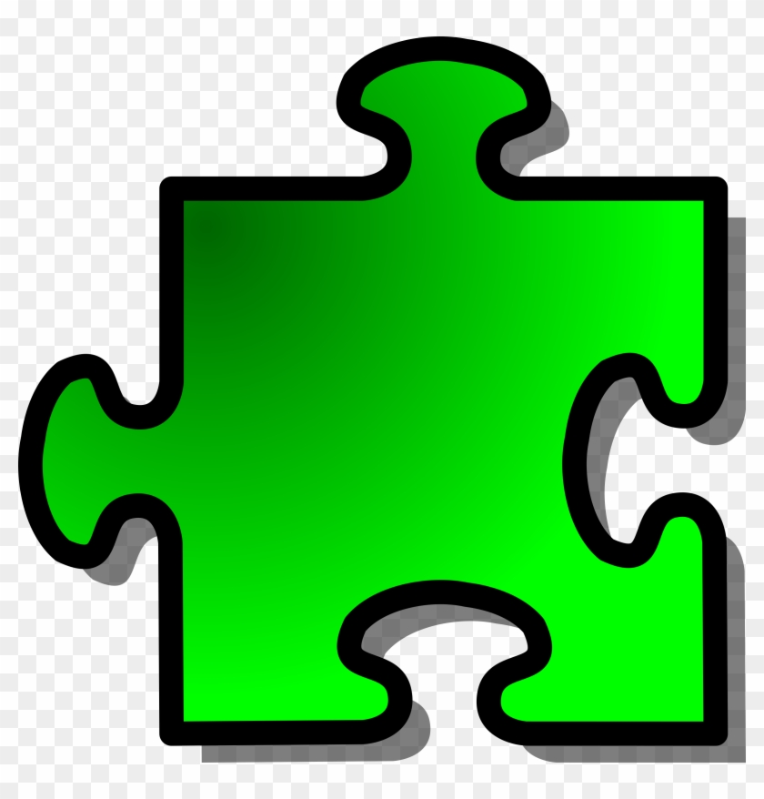 Jigsaw Puzzle Piece Shape Green Png Image - Puzzle Pieces Clip Art #373183