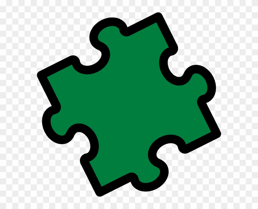 Green Puzzle - Jigsaw Clipart #373186