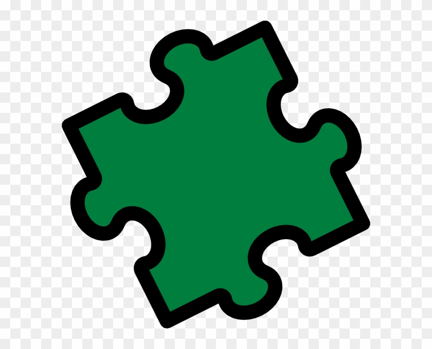 Green Puzzle - Jigsaw Clipart #373186