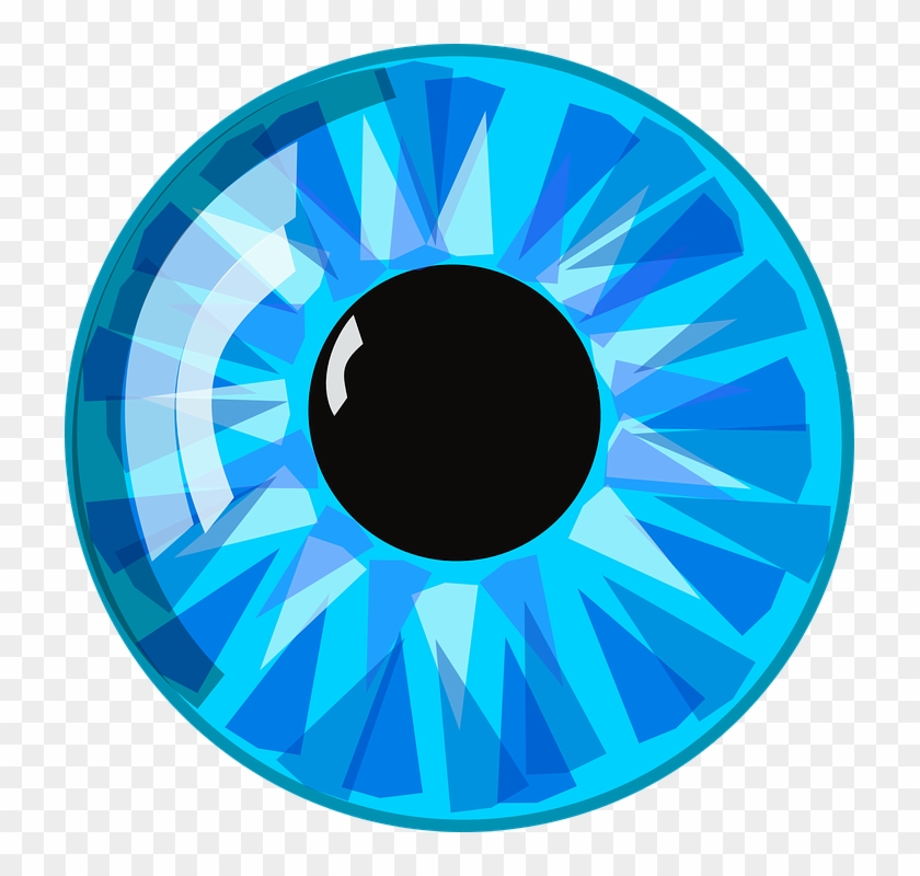 Clipart Of 3d Human Character Holding Blue Number Two - Cartoon Eye #373194