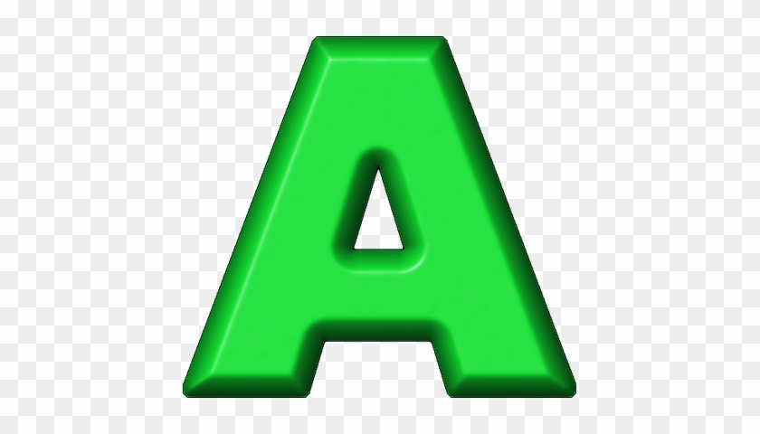 Green Letter A - Letter A In Green #373202