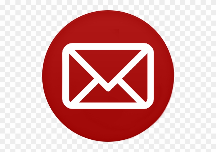Email Icon Red Circle #373210