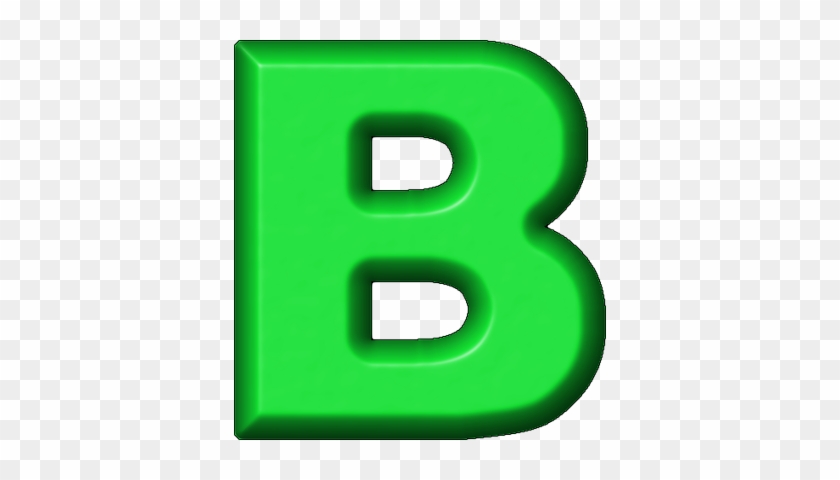 Green Letter B - Letter B In Green #373255