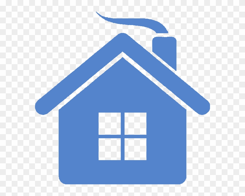 Pin Blue House Clipart - Rent Icon #373269