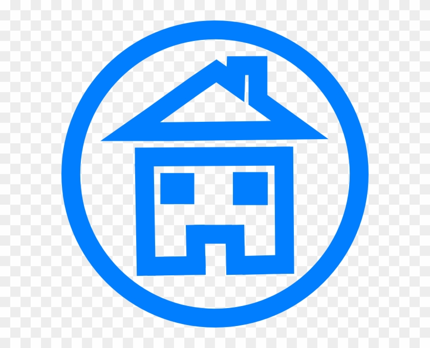 House In Blue Circle #373305