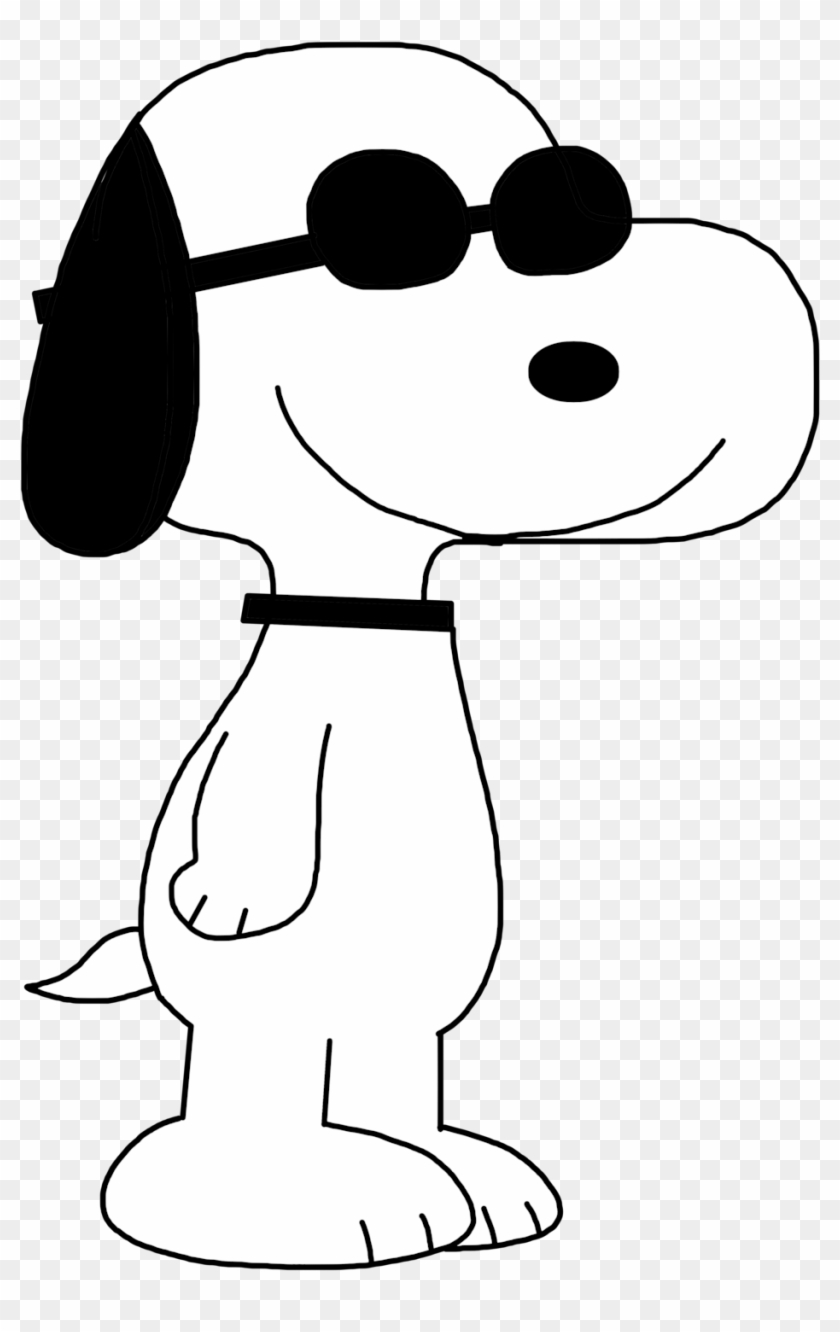 Snoopy Wearing Dark Glass For Summer By Marcospower1996 - Swag Png #373348