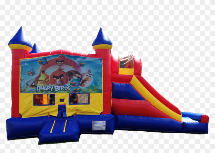 This 5 In 1 Combo Bounce Has A Basketball Hoop Inside, - Inflatable #373372