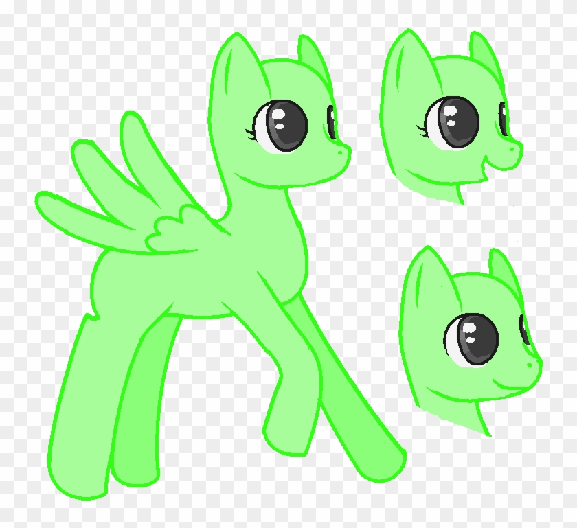 Updated - Mlp Base Green Pegasus #373395