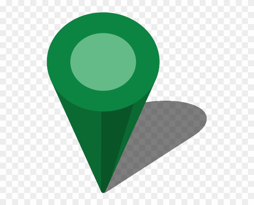 Simple Location Map Pin Icon3 Green Free Vector Data - Dark Green Location Icon Png #373399