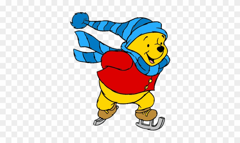 Winnie The Pooh - Winnie The Pooh Ice Skating #373398