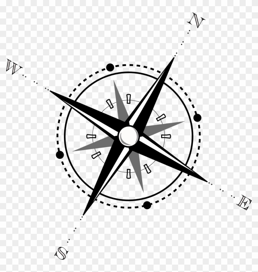 Compass Clip Art Black And White #373440