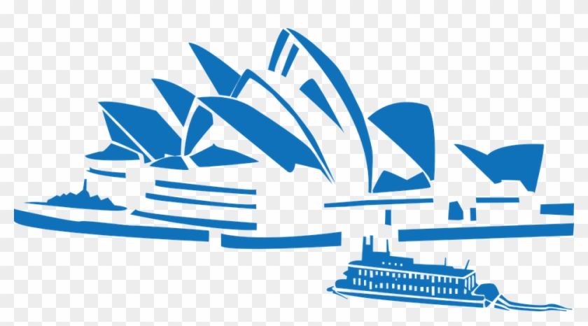Paris Blue Cliparts 4, Buy Clip Art - Sydney Opera House Cartoon #373451