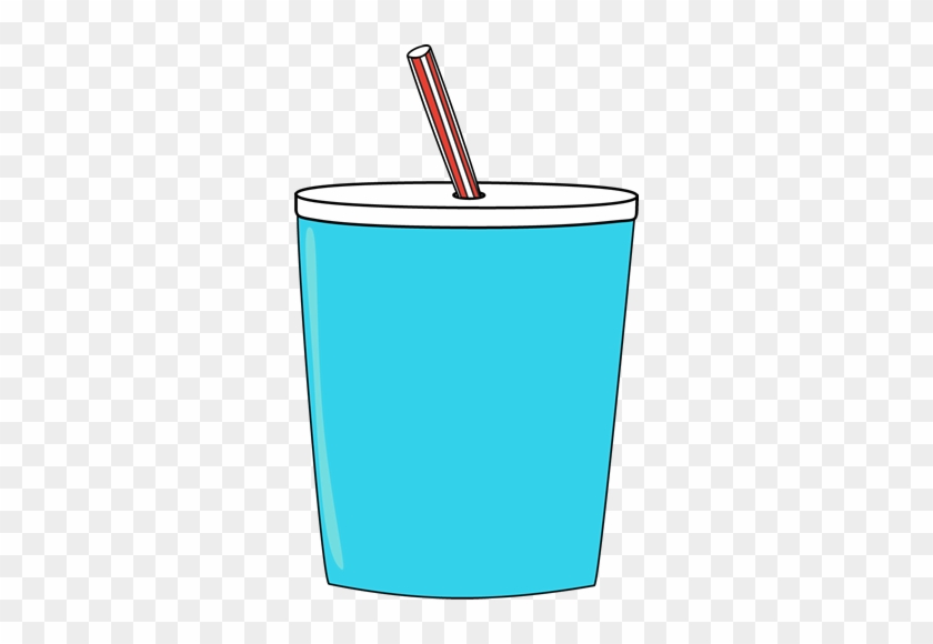 Blue To Go Cup - Cup And Straw Clipart #373459