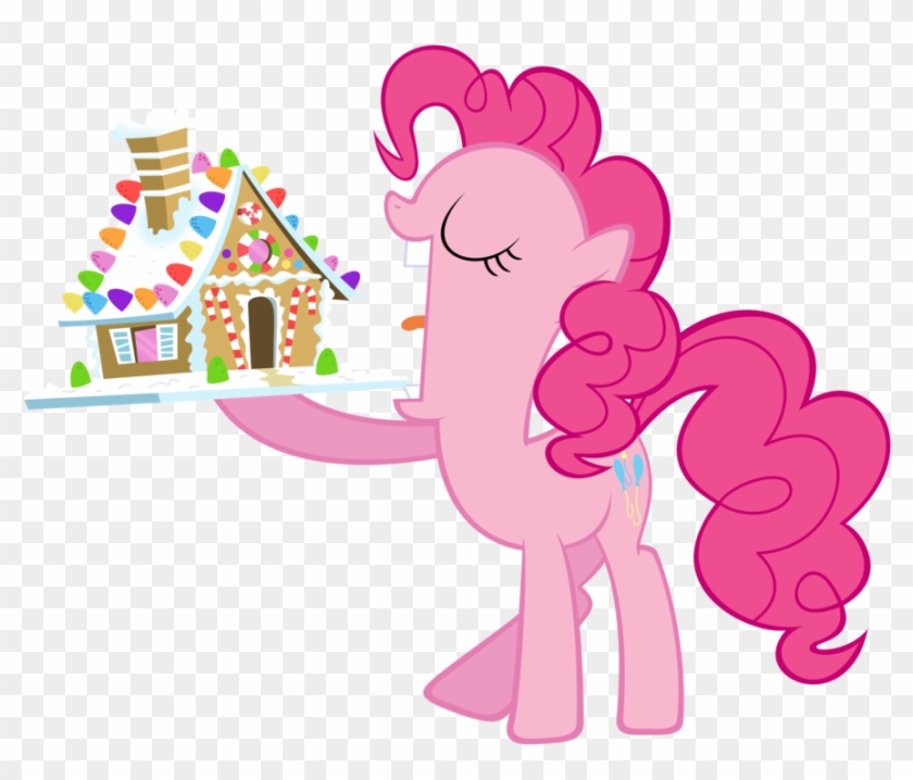 Pinkie Pie And Her Gingerbread House By Liamb135 - My Little Pony Pinkie Pie Eat #373498