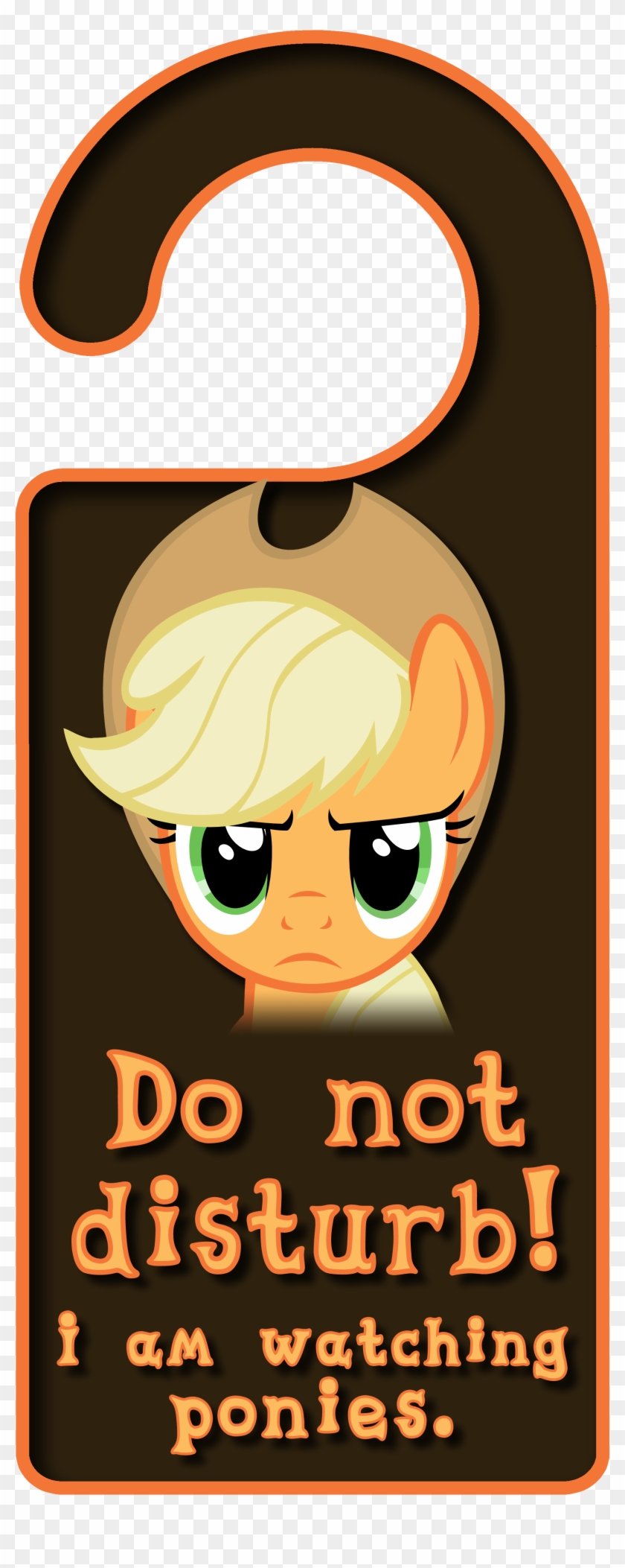 Applejack Door Knob Hanger By Thorinair - Love You Twilight Sparkle Mlp #373540