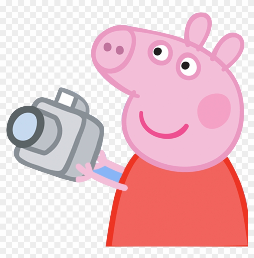Peppa Pig Fotografando - Peppa Pig Png #373632