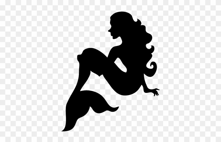 Clip Art - Mermaid Silhouette #373695