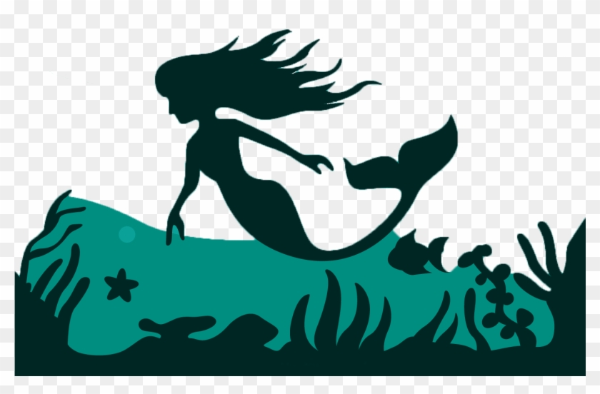 Mermaid Silhouette Fairy Tale Illustration - Mermaid Silhouette Fairy Tale Illustration #373709