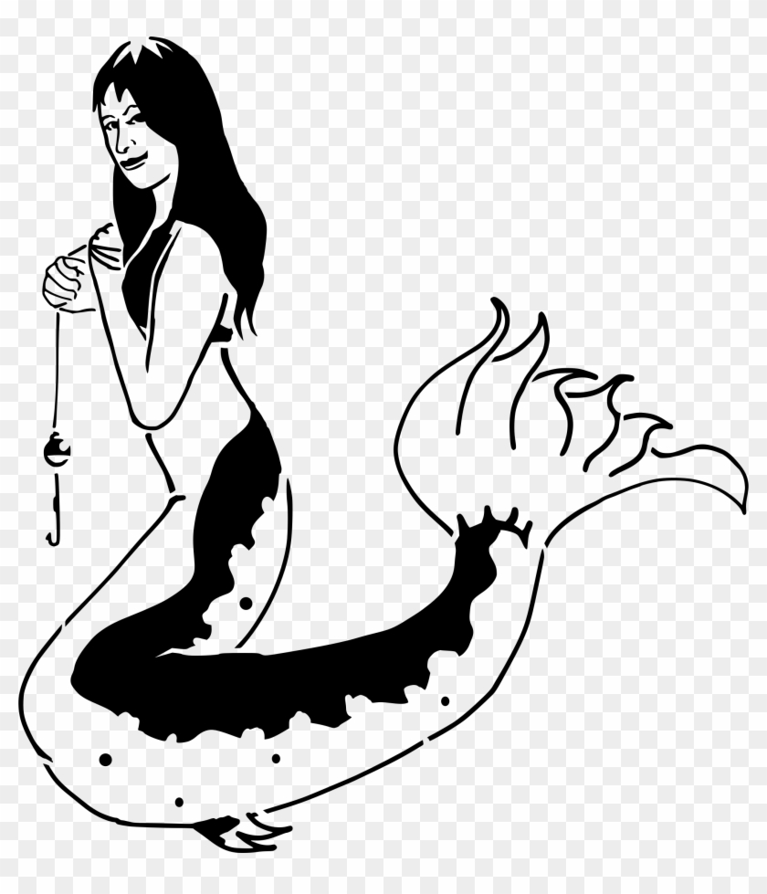 Mermaid Tail Outline Clipart Panda Free Clipart Images - Mermaid Catfish #373753