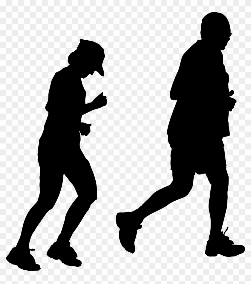 Clipart - Jogging Silhouette #373783