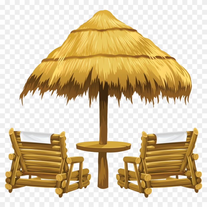 Transparent Tiki Beach Umbrella And Chairs Png Clipart - Transparent Tiki Beach Umbrella And Chairs Png Clipart #373831