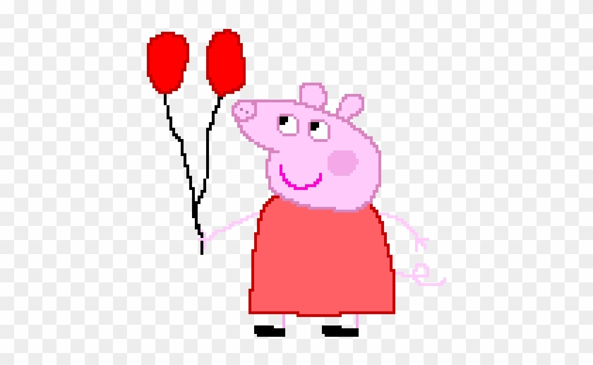 Peppa Pig With Baloons - Cartoon #373876