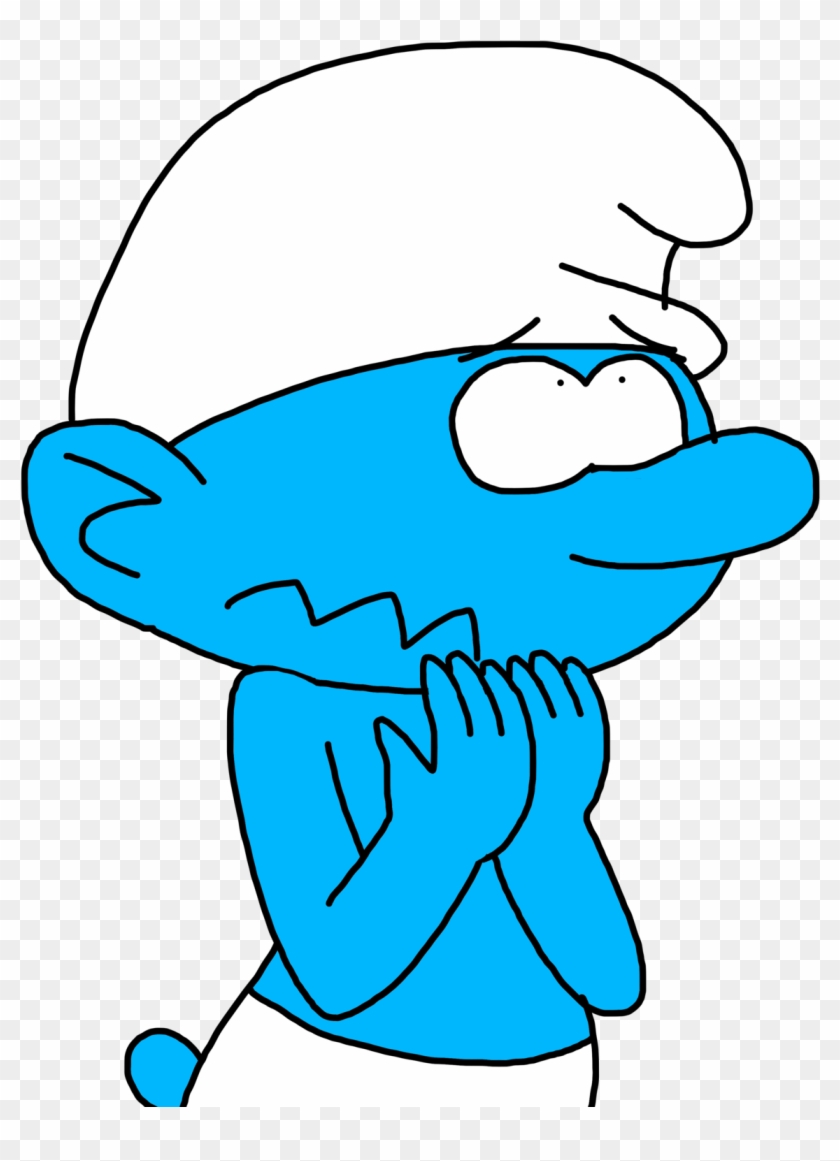 Scaredy Smurf By Marcospower1996 Scaredy Smurf By Marcospower1996 - Scared Smurf Png #373927