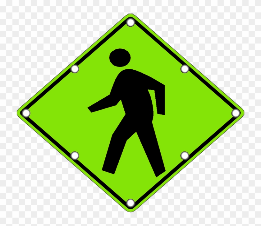 Image Result For Fluorescent Diamond Grade Pedestrian - Traffic Signs And Symbols #374012
