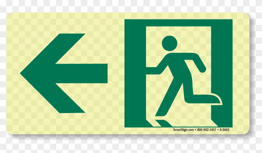 Emergency Exit Sign, Sku - Emergency Exit Sign Png #374031