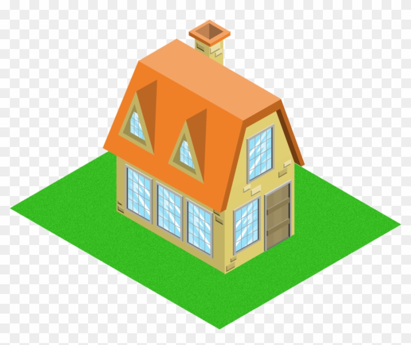 Isometric House Model 2 By Andre-tachibana - Isometric Home Png #374117