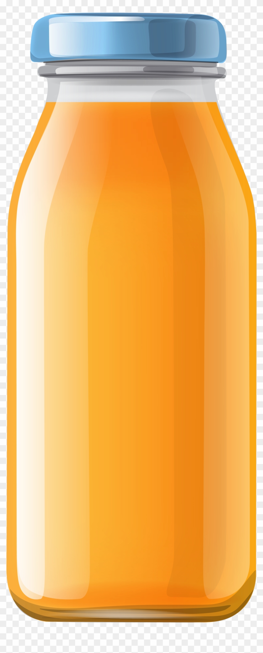 Orange Juice Bottle Clipart - Juice Bottle Vector Png #374142