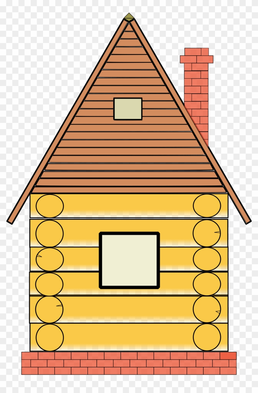 Wooden House Clip Art Medium Size - Wood House Clipart #374212