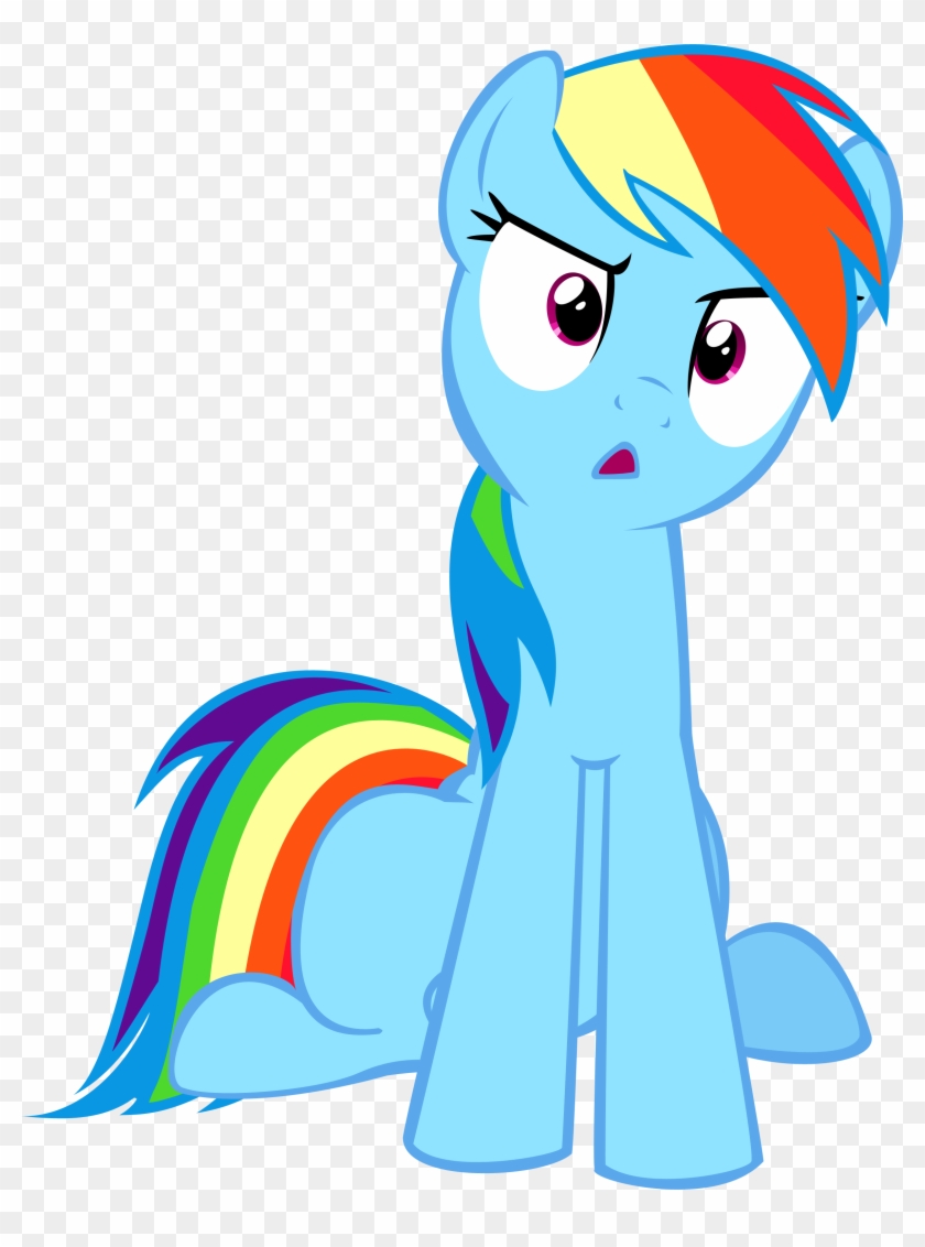 To Answer Your Question - Rainbow Dash Confused #374357