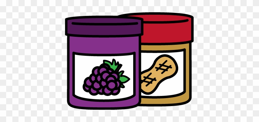 Jar Of Peanut Butter And Jelly - Peanut Butter And Jelly Sandwich #374411