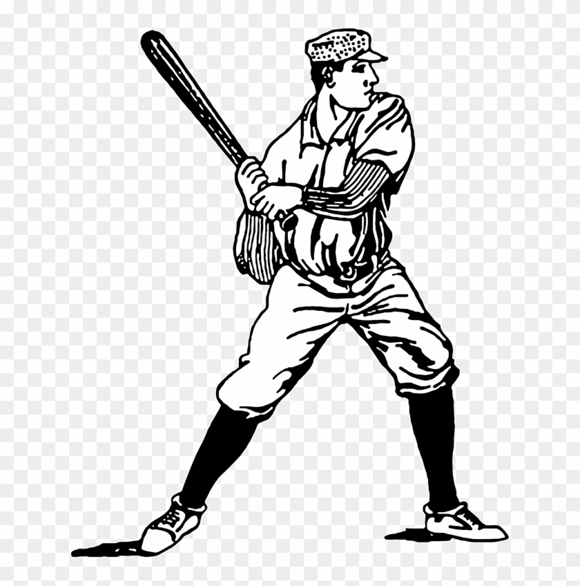 Medium Image - Vintage Baseball Player Vector #374561