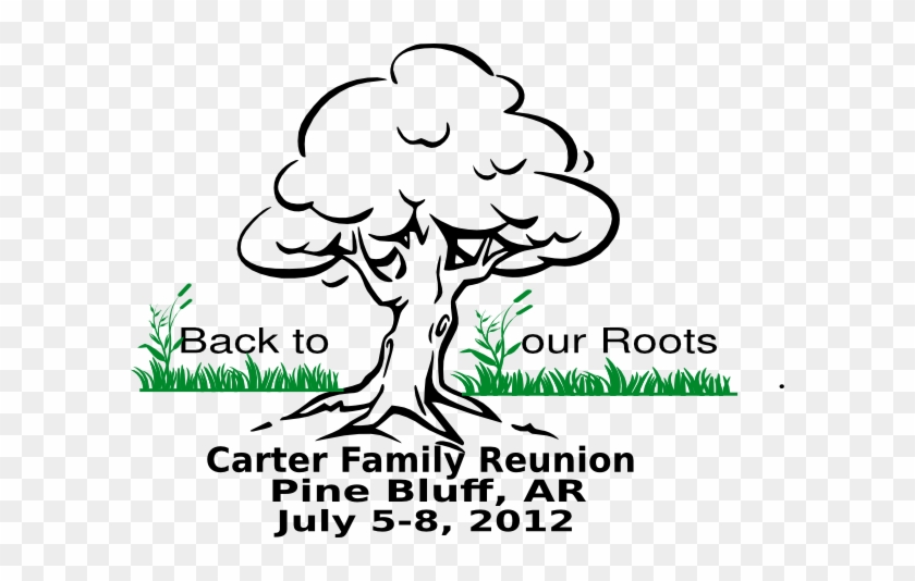 Free Family Reunion Clipart Images - Oak Tree Drawing Easy #374564