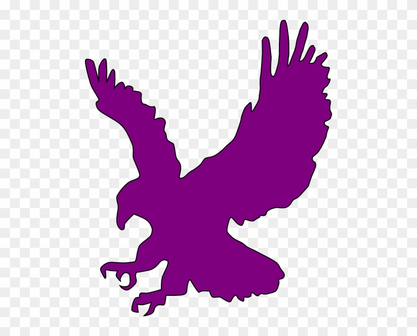 Purple Flying Eagle Clip Art At Clker - Eagle Clip Art #374670