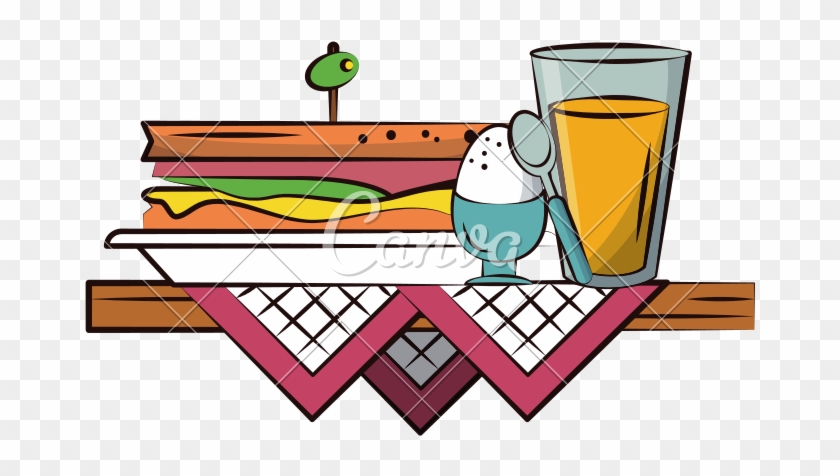 Morning Breakfast Food Vector Icon Illustration - Food #374721