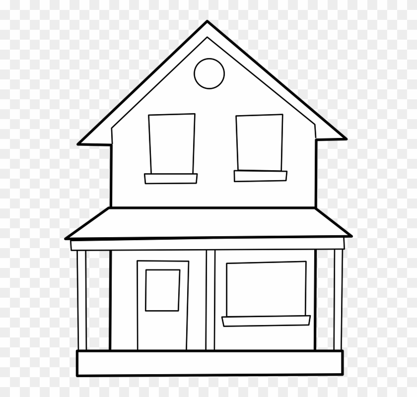 Outline Of House 12, Buy Clip Art - Up House Outline #374724