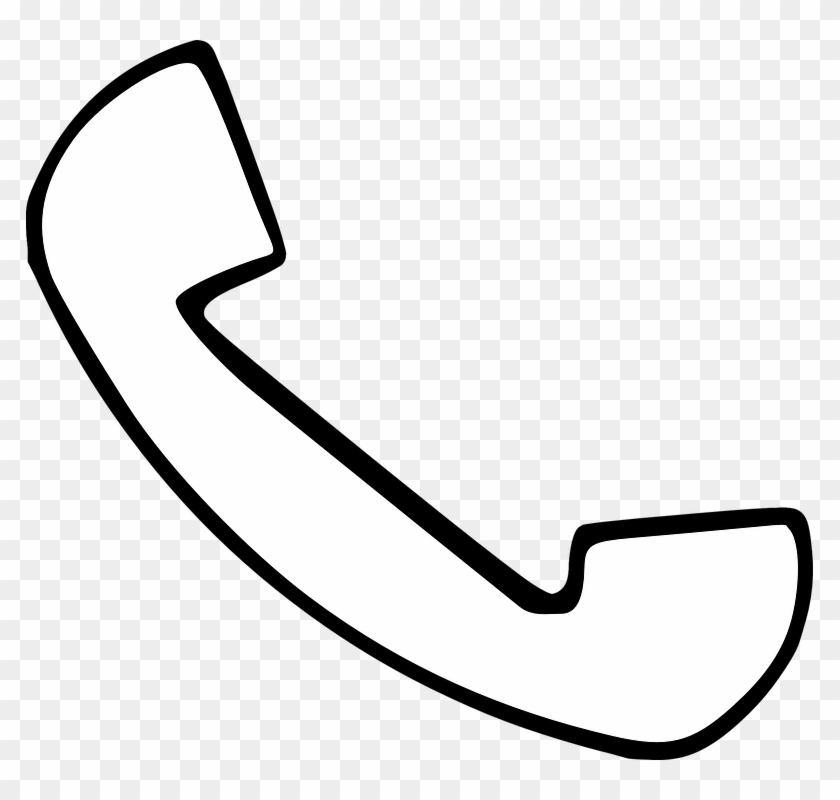 School House Outline 29, Buy Clip Art - White Phone Graphic #374756