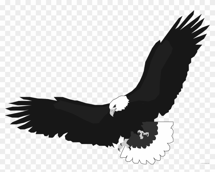 free eagle black and white clipart images