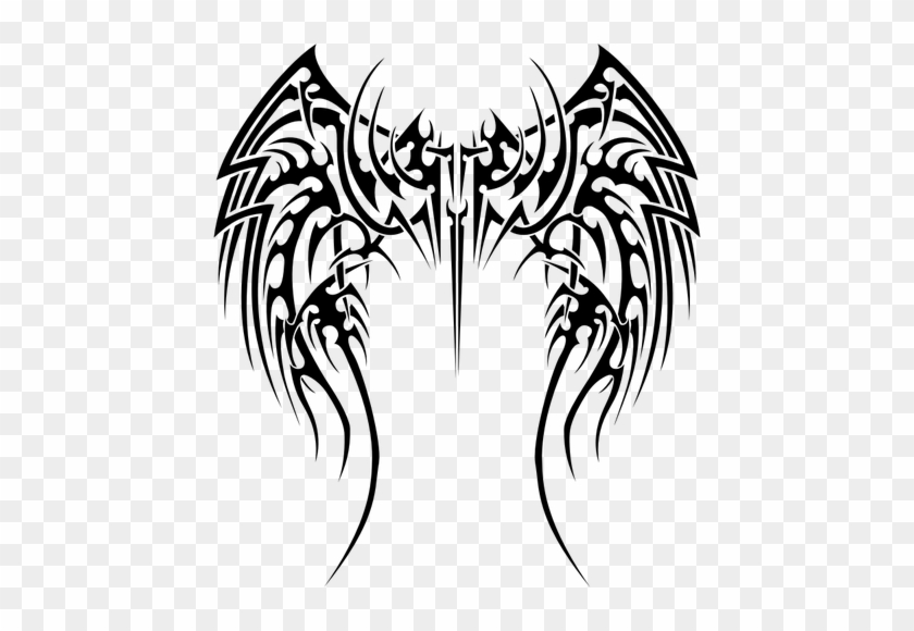 616 Wings Free Clipart Public Domain Vectors - Tribal Tattoo Designs Wings #374848
