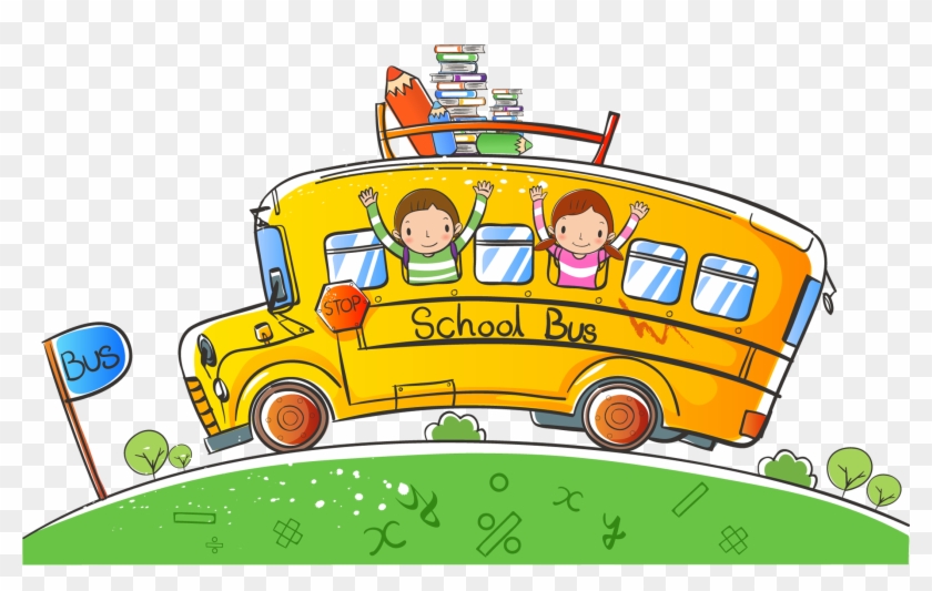 Cartoon School Bus - Cartoon School Bus - Free Transparent PNG Clipart  Images Download