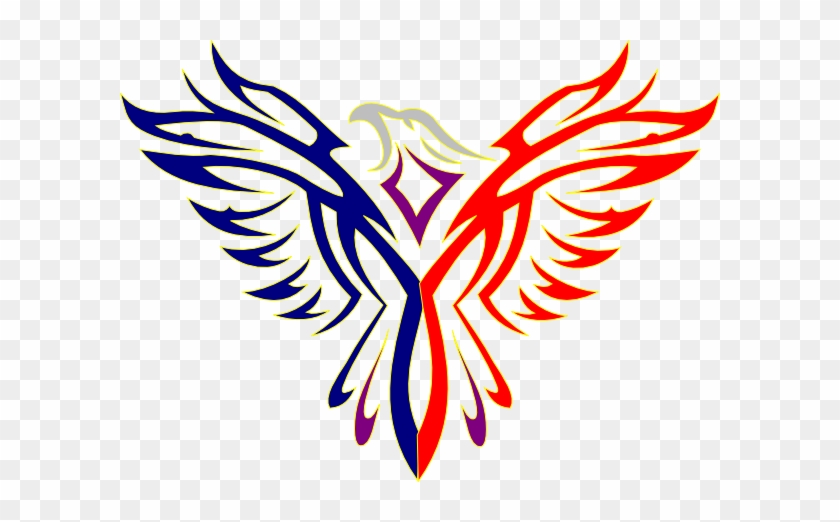 Eagle Red Blue Clip Art - Eagle Red White And Blue #374907