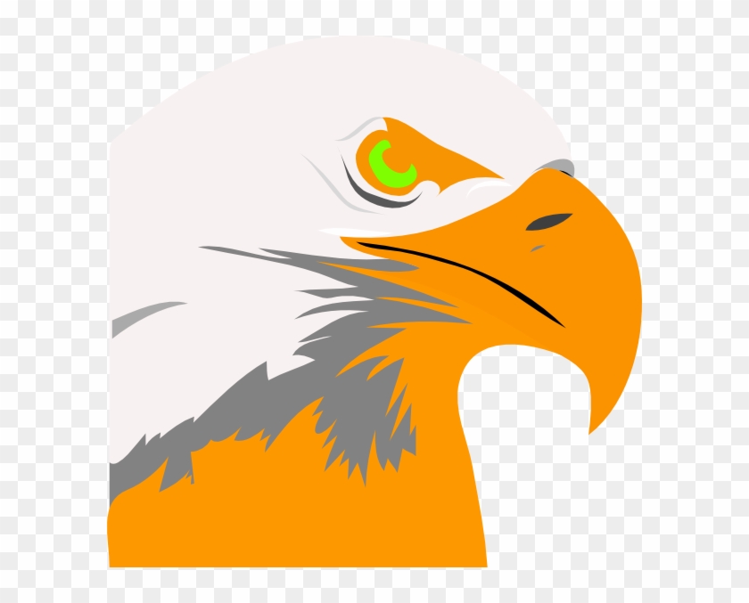 Bright Orange Eagle Clip Art - Eagle Logo Png Orange #374911