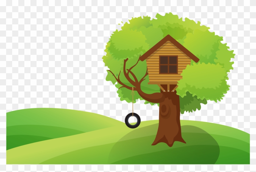 Tree House Illustration - Tree House Illustration #375076